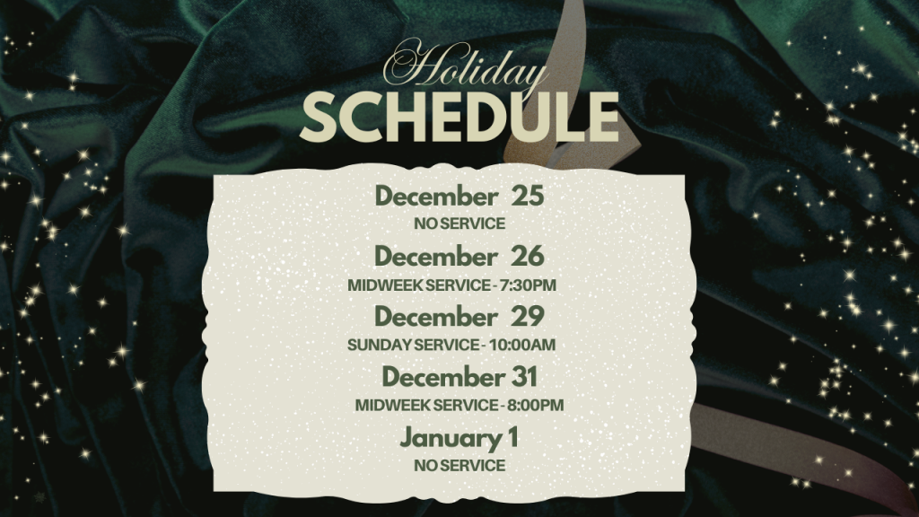 a Holiday Schedule Updated